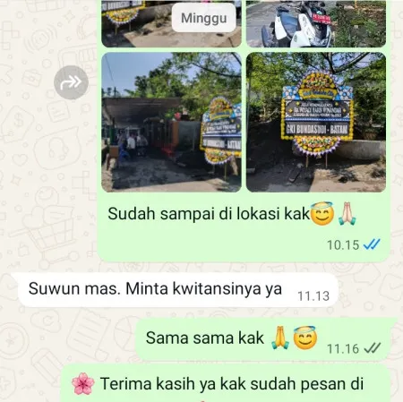 Pengiriman Papan Bunga Duka Bayem Kutoarjo