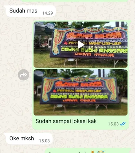 Pengiriman Papan Bunga Bayem Kutoarjo